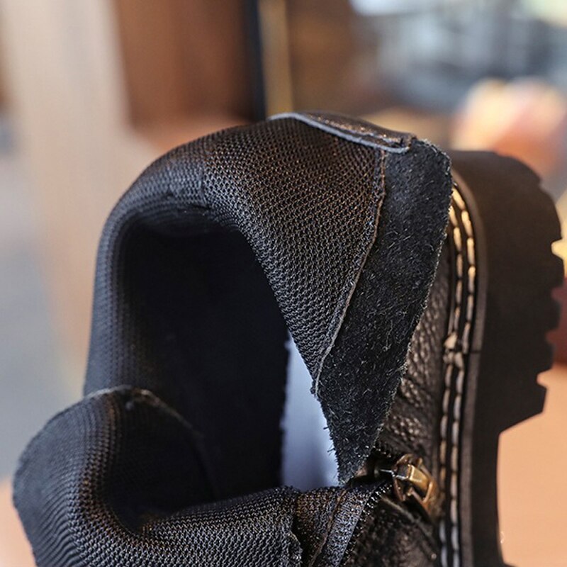 CCTWINS Bambini Stivali 2020 di Autunno Dei Bambini di Modo del Cuoio Genuino Stivali Per Gli Stivali Della Ragazza Scarpe Per Bambini di Marca Della Caviglia Nero Stivali FB1866