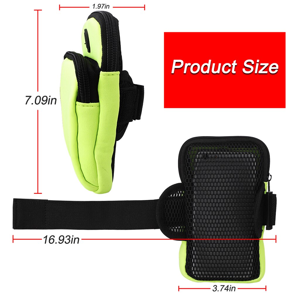 Phone Pouch for Sport Running Jogging Cycling Arm Band Case for iPhone Samsung Smart Phones Holder
