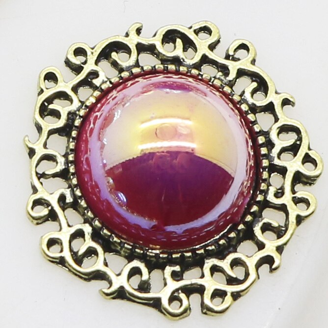 20mm (inner) Metal buttons 10pcs Shiny Pearl button For clothing Accessories wedding decorative handmade crafts buttons: Antique Zinc