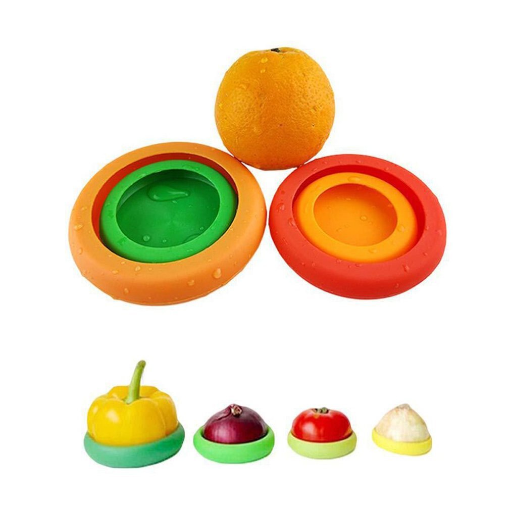 4 Stks/set Silicone Stretch Deksels Herbruikbare Fruit Groente Afdichting Deksels Cover Voor Het Houden Van Voedsel Vaatwasser Magnetron Keuken