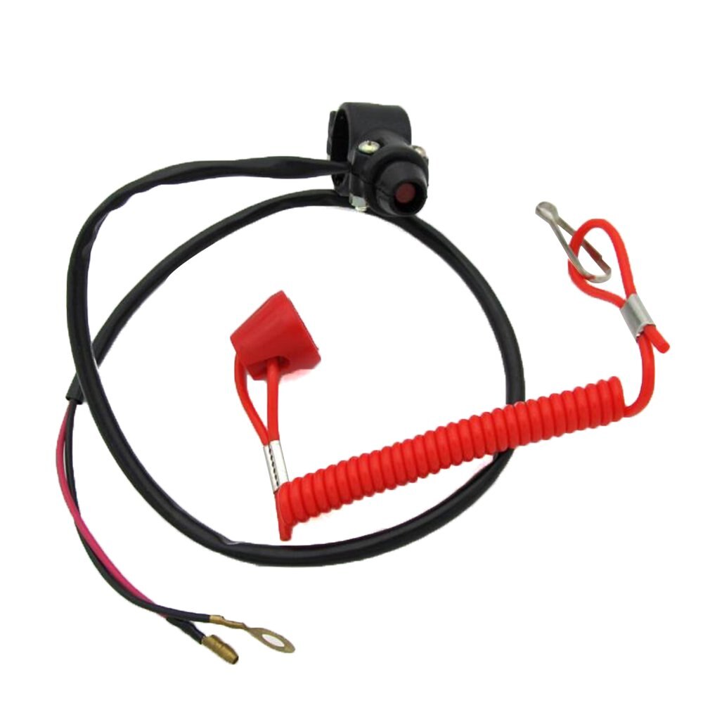 Motorcycle Single Support Flameout Switch Horizon for ATV Beach Bike Outboard Emergency Stop Flameout Switch