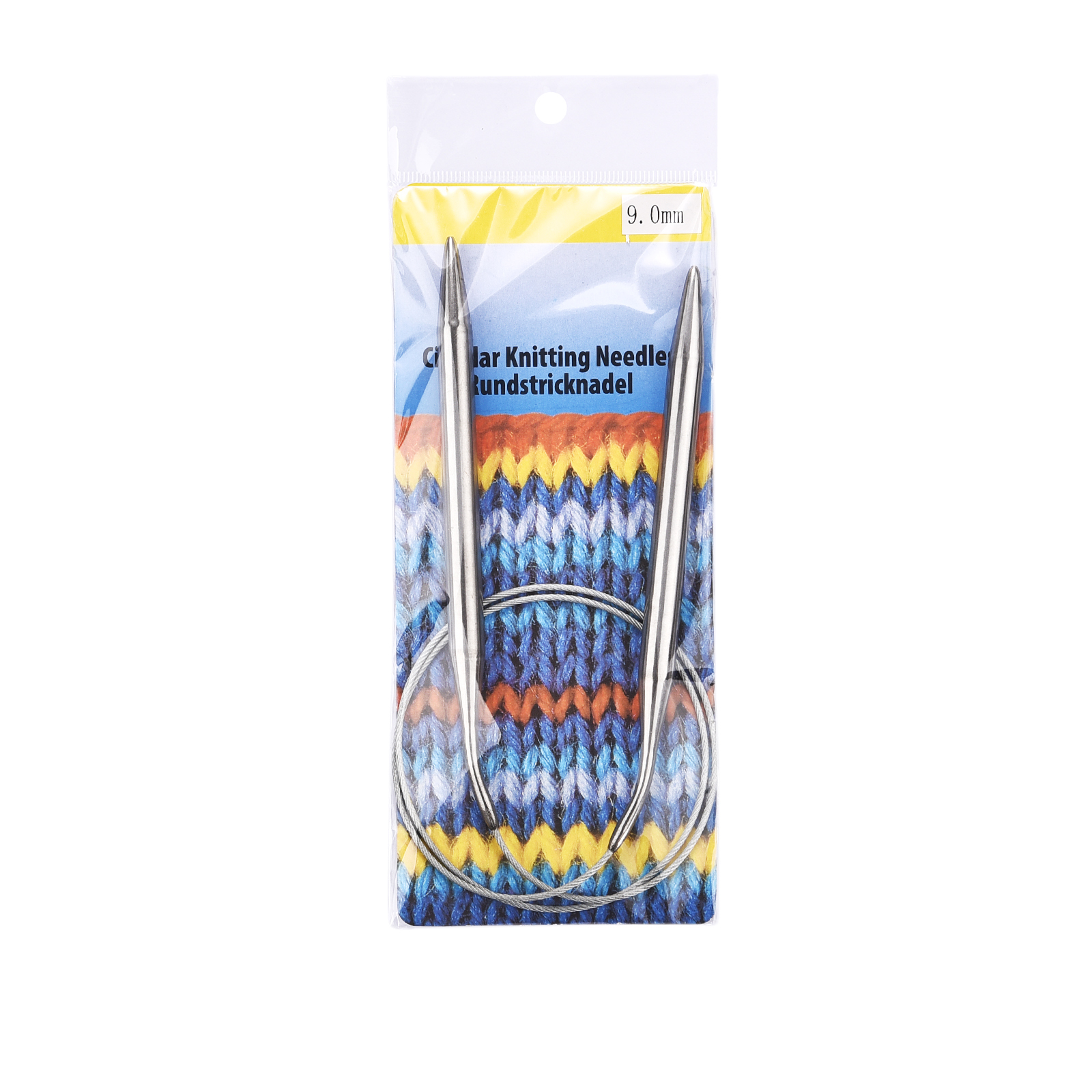 Aghi per maglieria circolari in acciaio inossidabile da 2,0-10 mm Doppio gancio per uncinetto fa Strumenti artigianali fai-da-te per impostato di ganci per maglieria: Blu