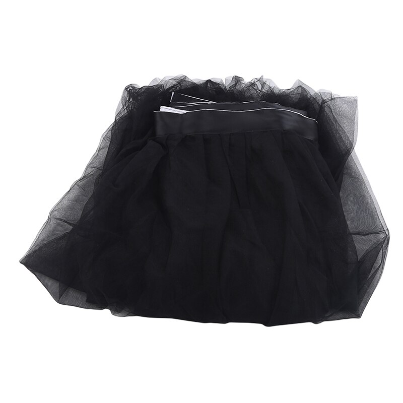 Falda de tul para mesa, falda de tela para de boda, Baby Shower, decoración del hogar, falda de mesa, de cumpleaños: black