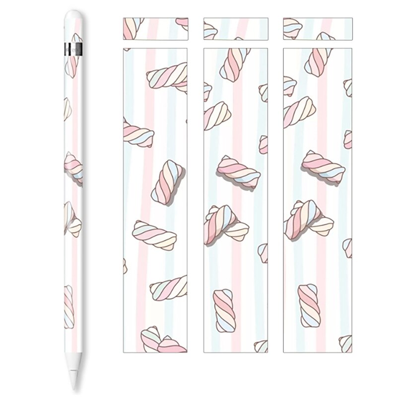 Śliczne dla jabłko ołówek naklejki odporne na zarysowania śliczne ultra cienkie naklejki naciśnij długopis rysik naklejki antypoślizgowy papier ochronny