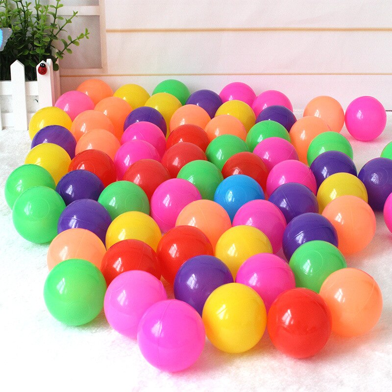 100 stks/partij Milieuvriendelijke Kleurrijke Zachte Plastic Water Zwembad Oceaan Golf Bal Baby Grappige Speelgoed Stress Air Bal Outdoor Plezier Sport