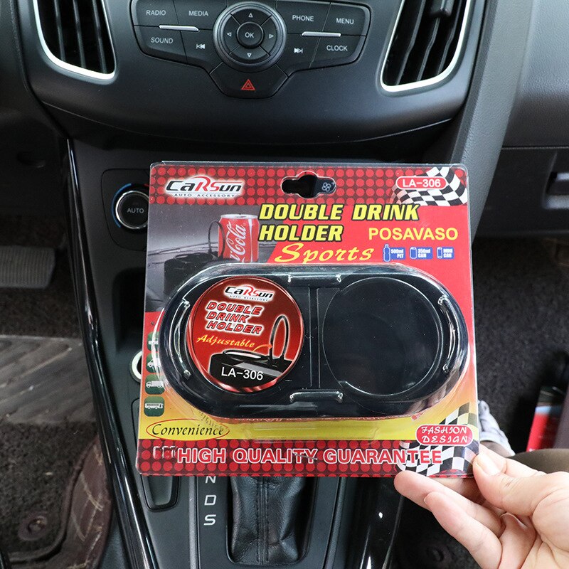 Portabicchieri pieghevole regolabile per barca marino macchina RV camion SUV furgone plastica colore nero