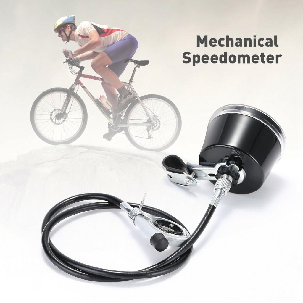 Waterproof Bicycle Bike Speedometer Analog Mechanical Odometer With Hardware Mechanical Speedometer