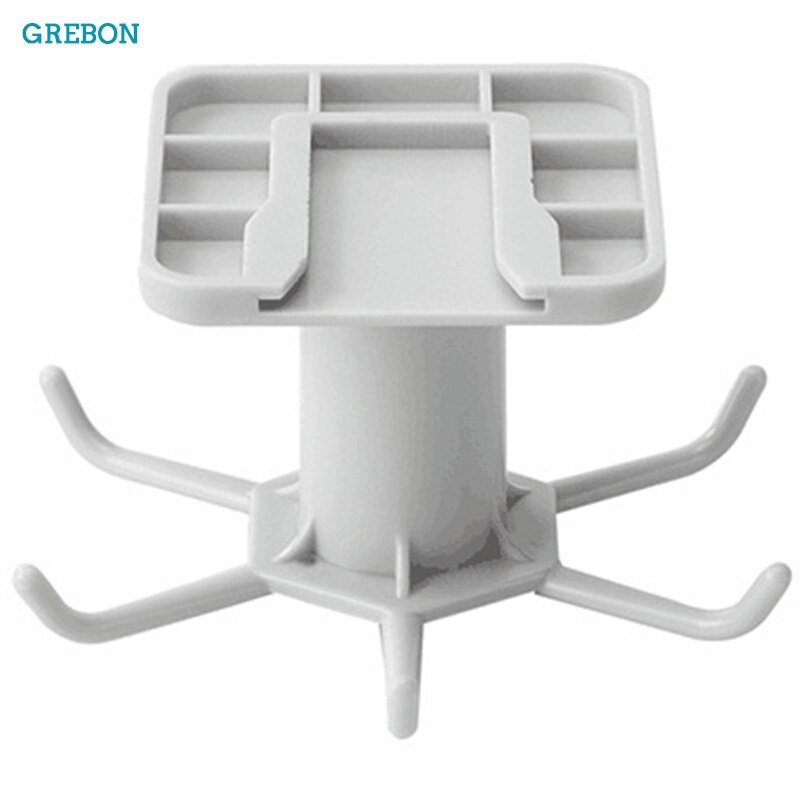 Keuken Haak Organisator Badkamer Hanger Muur Schotel Droogrek Houder Voor Deksel Koken Accessoires Kast Opbergkast Plank: Light Grey