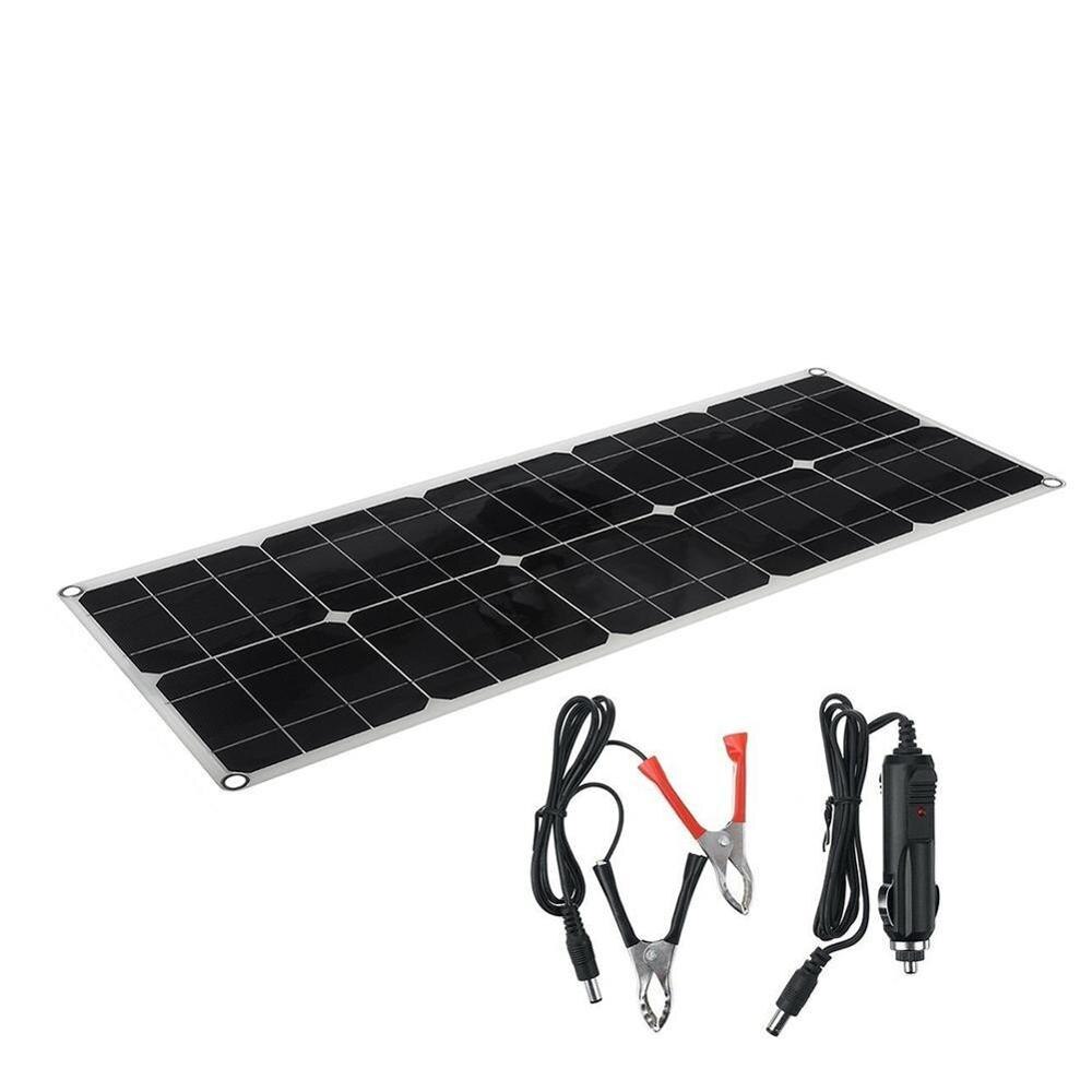 Solar Panel 100W Dual USB 18V/5V 10/20/30/40/50A Solar For Outdoor Camping Controller Cell Regulator Boat Battery Solar Car V2C0