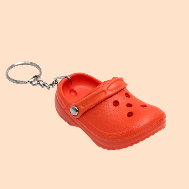 3D Silikon Slipper Sandale Schlüsselanhänger EVA Mini See Hausschuhe Schlüsselanhänger für Frauen Männer DIY Rucksack Dekoration: verrotten