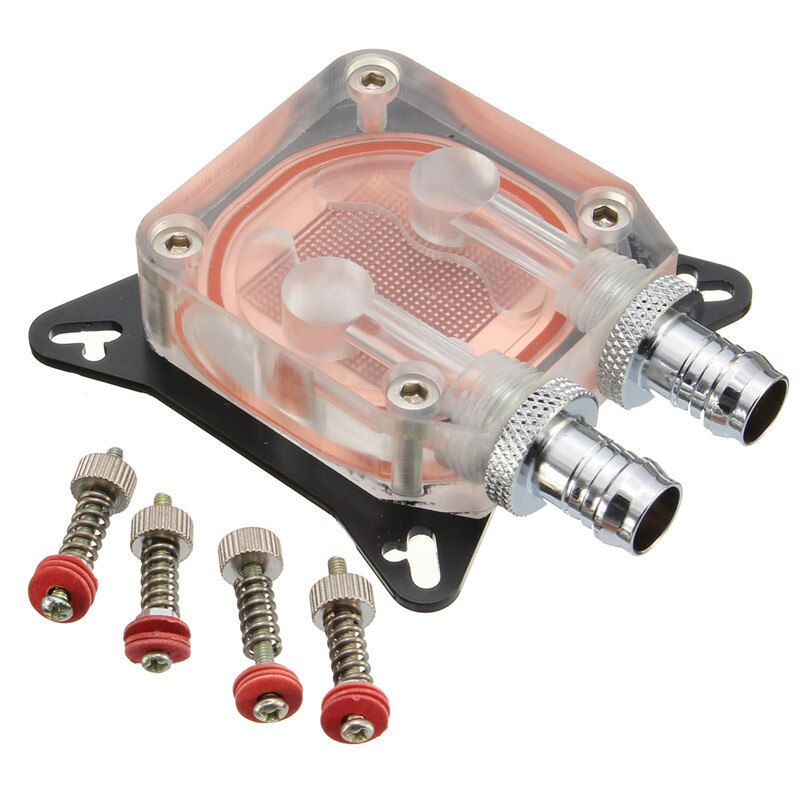Gpu eau bloc refroidissement Double canal de cuivre colonne vidéo Ie carte refroidisseur d'eau radiateur 0.4Mm pour Amd W40: Default Title