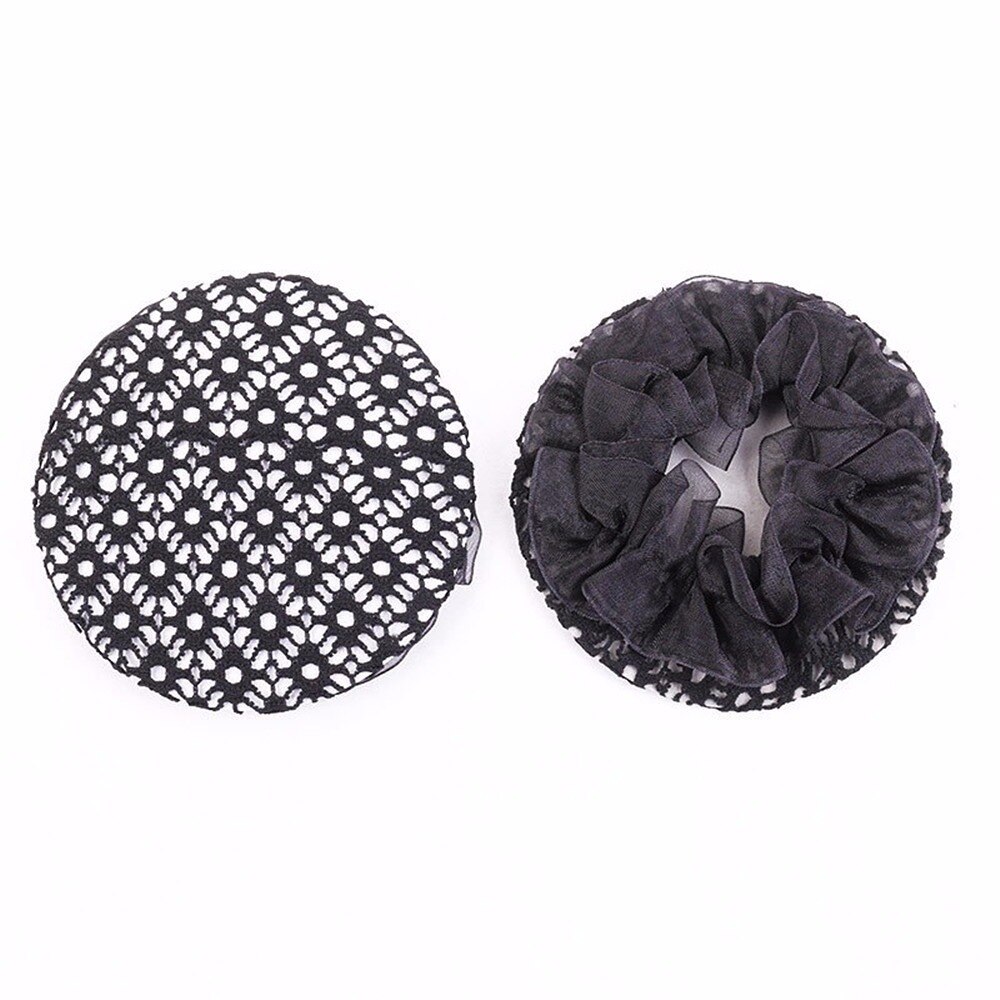 1pc Neue Mädchen Frauen Brötchen Abdeckung Snood Haarnetz Ballett tanzen skaten Häkeln Einfache Schwarz Haar Styling Zubehör Heiße: 8