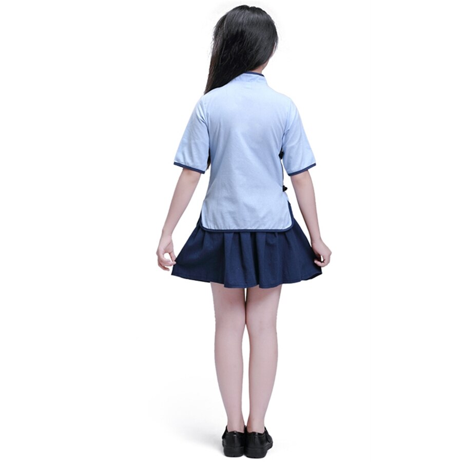 freundlicher Chinesische Kleidung HanFu Jungen Kung Fu Wushu Mädchen Chinesischen Cheongsam Neue Jahr Kleid Kindergarten Schule Uniformen freundlicher einstellen