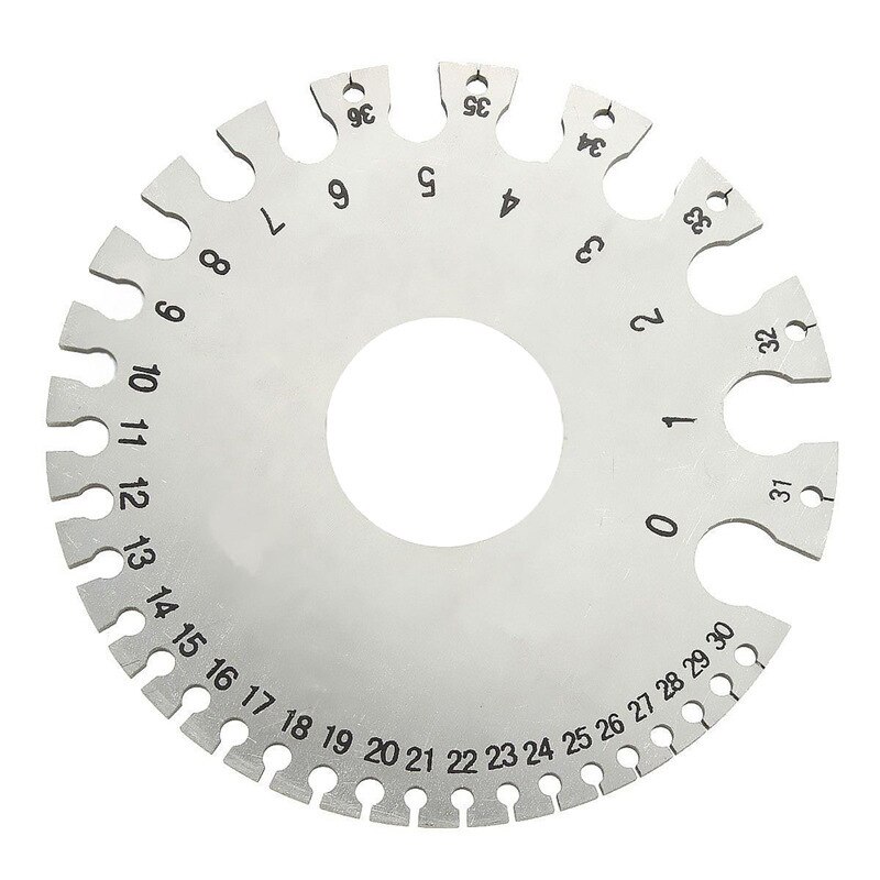 Dicke Messung Messgerät 0.3125 "-0.007" Skala Edelstahl Runde Durchmesser messen Werkzeug Für Nicht-eisen Draht und Metall