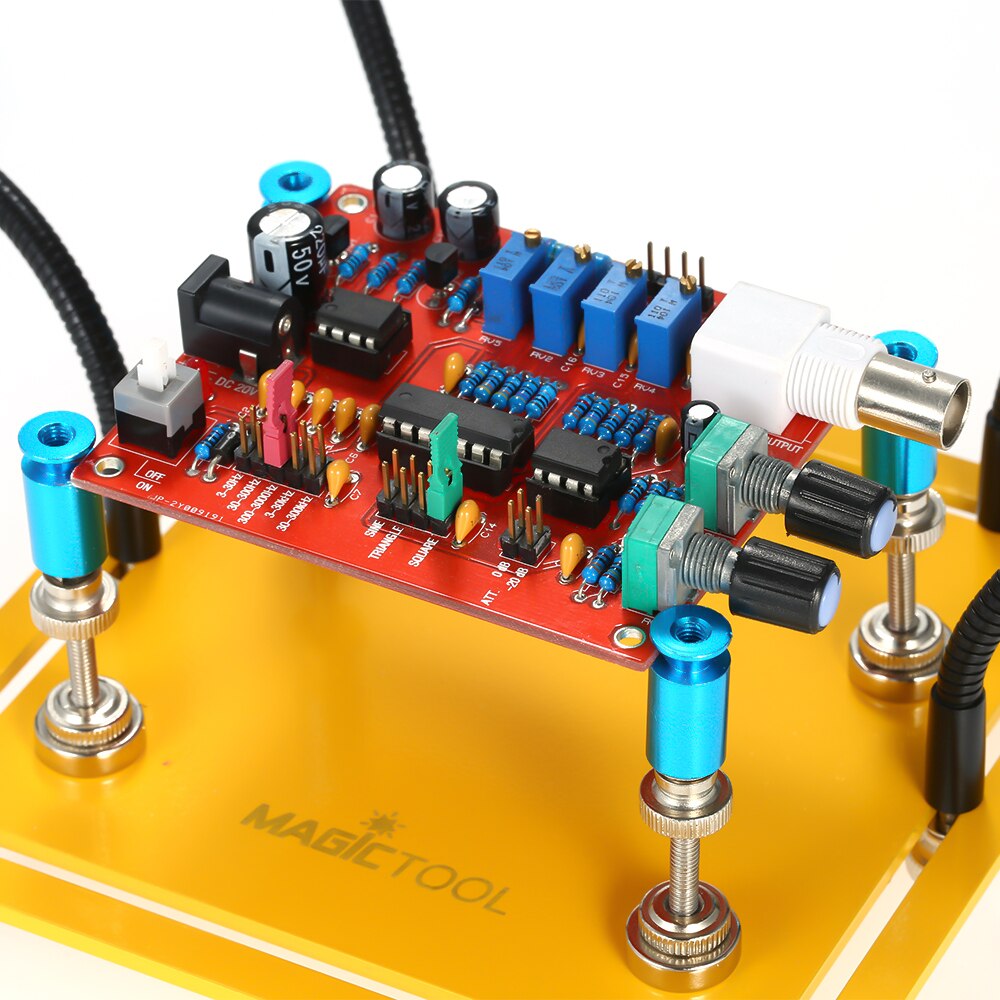 PCB Fixture Base Arms Soldering Station PCB Fixture Helping Hands Third Hand System Electronic DIY Tools with Metal Base