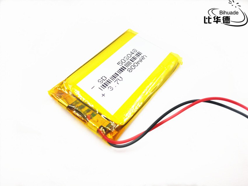 Rechargeable 3.7V 503048 053048 800MAH lithium polymer Battery For MP3 MP4 Bluetooth GPS wireless stereo headset tablet battery