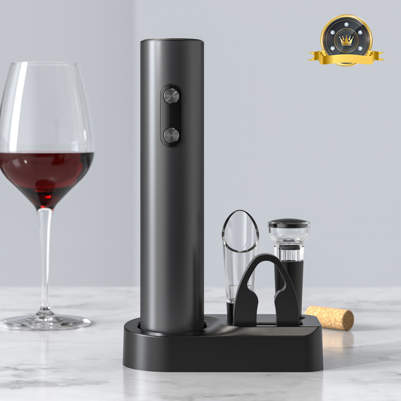 Elektrischer Wein öffner einstellen automatischer Korkenzieher mit Belüfter aus gießer und Folien schneider für Küchen Bar Party