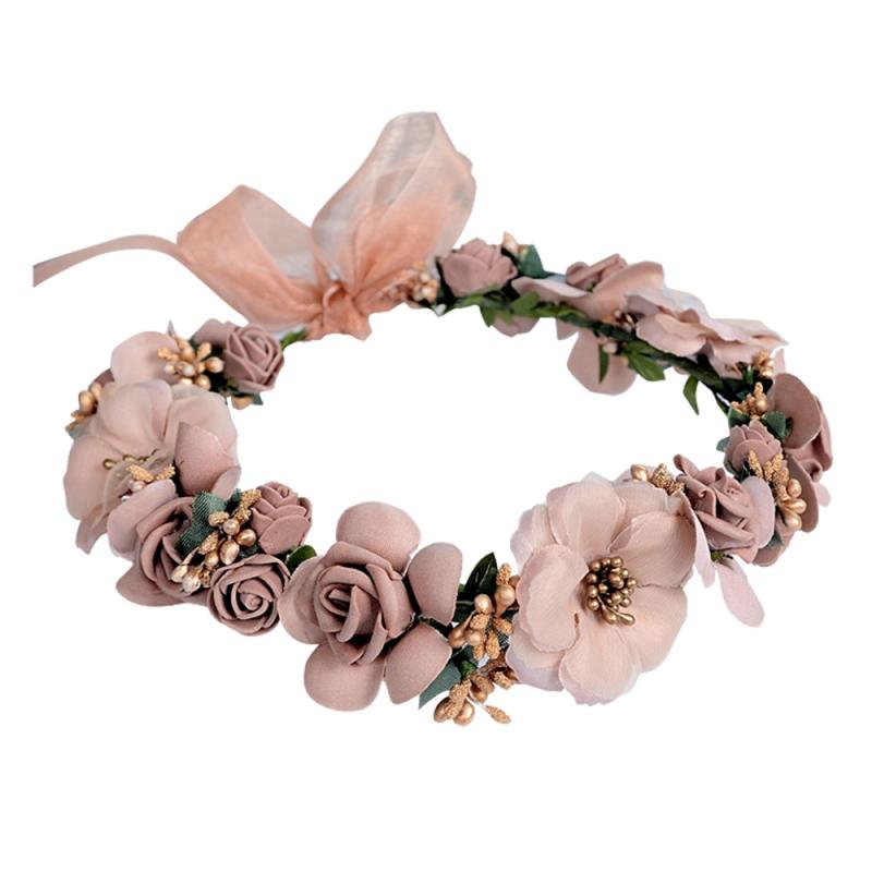 Braut Hochzeit Stirnband Perle Strand Party Krone modisch Kopfschmuck Blume Haarband Haar Schmuck Blinkt Ornamente Zubehör: 16