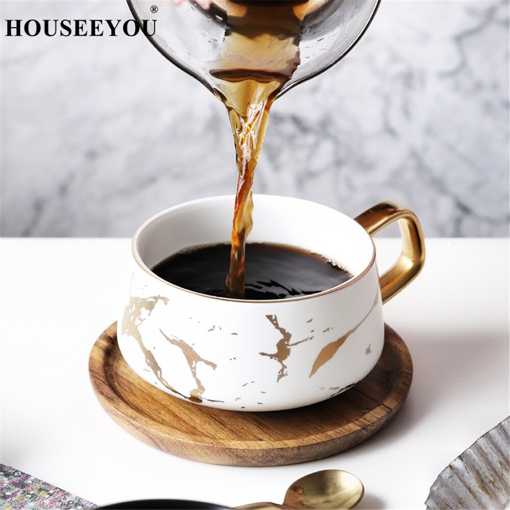Ensemble de cuillères à café en céramique, tasses de chat à café, condensé à l&#39;italienne, tasse de thé, petite tasse de café avec plat
