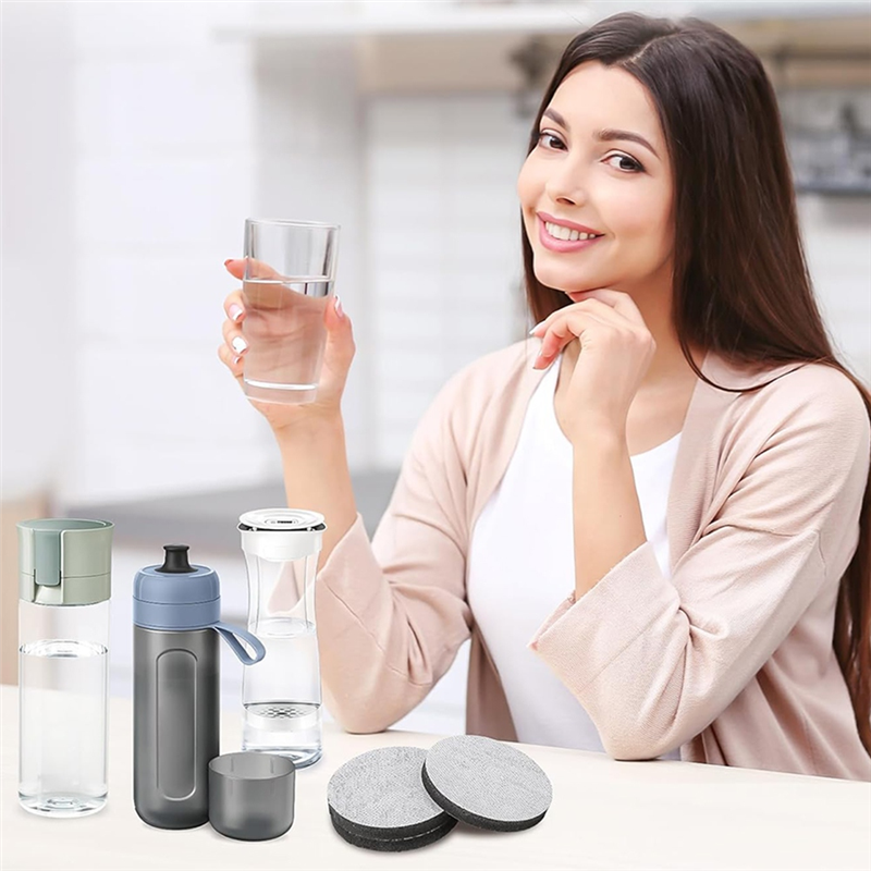 【Rushed】Pack Of 8 Micro-Type Disc Water Filters For Brita Fill & Go Water Filter Bottles Carafes,Water Filter Discs Reduces PFAS: Default Title