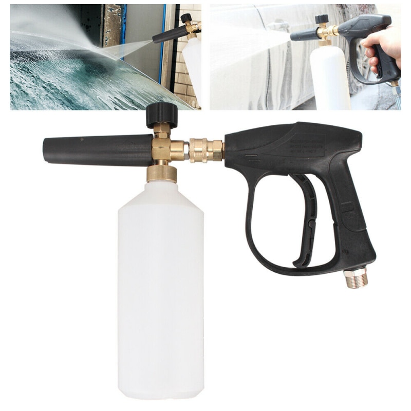 Adjustable High Pressure Snow Foam Washer Jet Lance Bottle Car Wash Spray Gun Adaptors Soap Foamer Gun Car Wash Towel