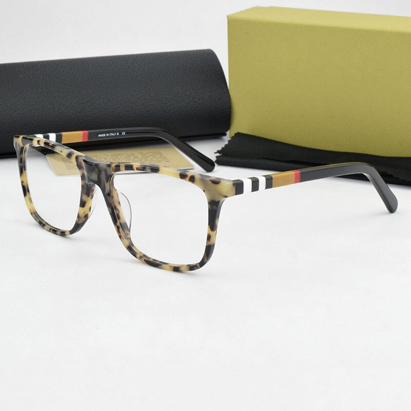 Optische Glazen Frame Vrouwen Computer Bijziendheid Brillen Frames Mode Vierkante Bril Frames Voor Vrouwen BE2209 Nerd: C7