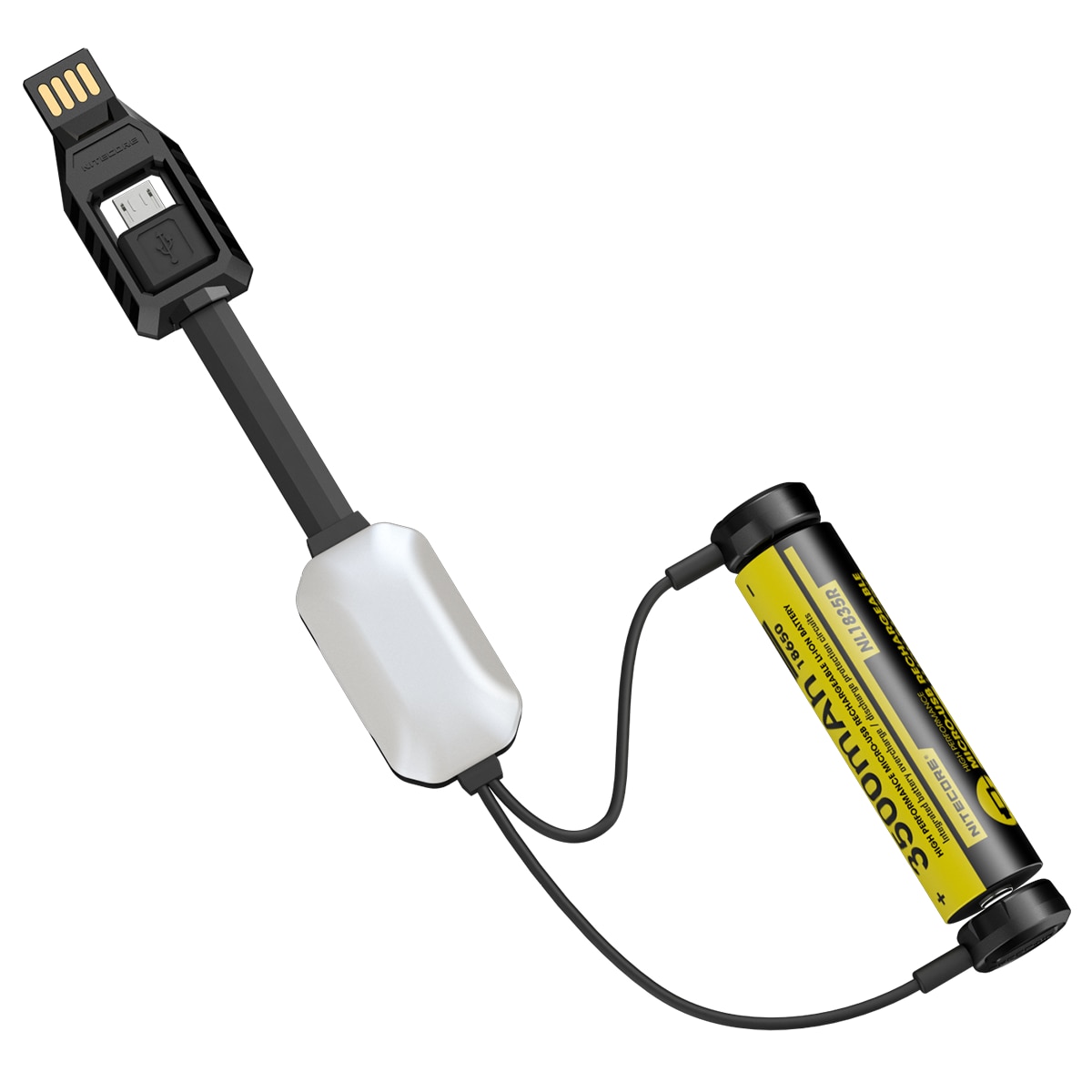 Nitecore LC10 Draagbare Magnetische Outdoor Intelligente Lader Voor Cilinder Oplaadbare Li-Ion Batterij 18650 21700 26500