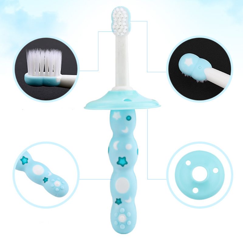 2 Pcs Children Toothbrush Soft Fur Protect Gums Kids Baby Small Head Toothbrushes Non-slip Handle 24BE