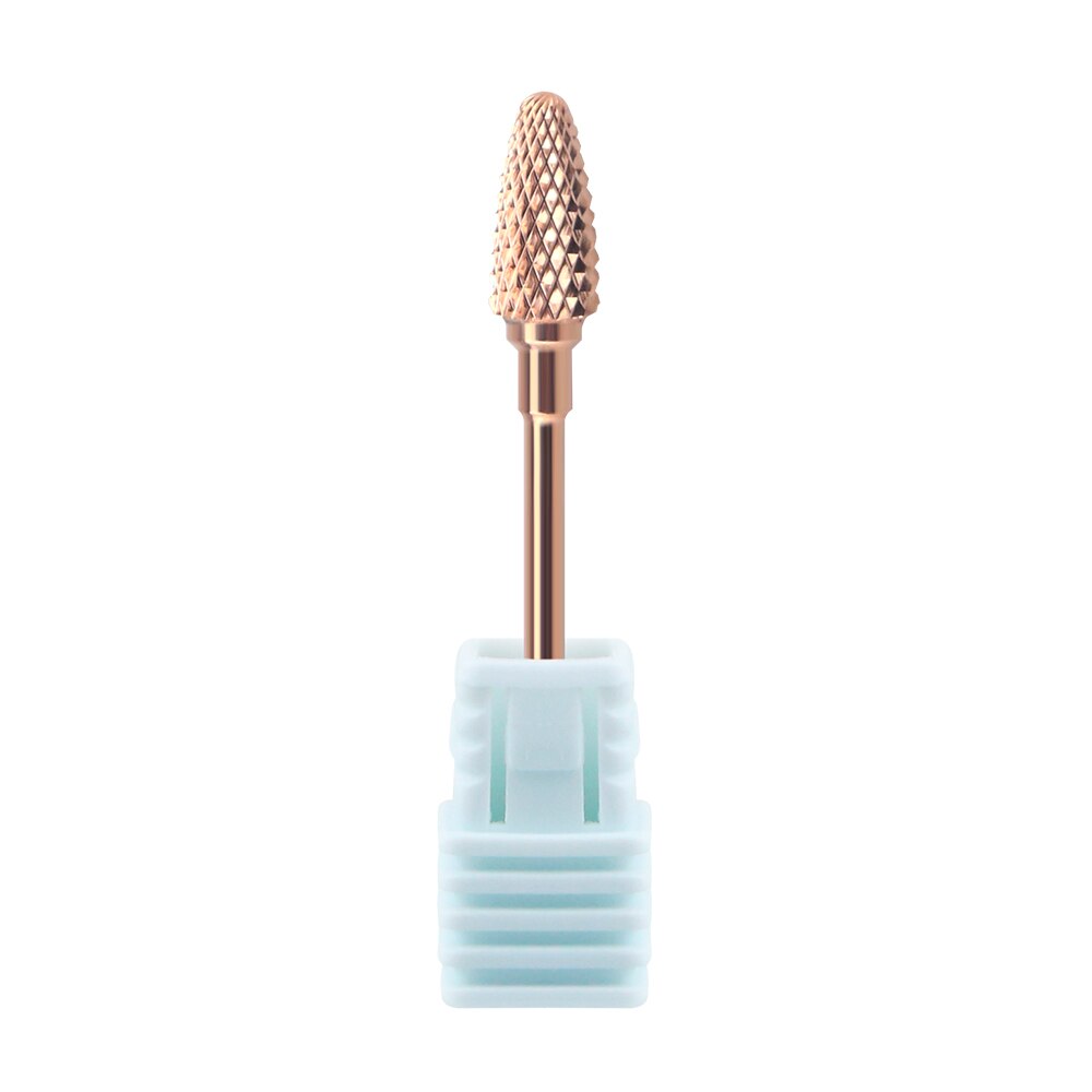 Rose Gold Carbide Nail Boor Frees Voor Manicure Machine Nail Bits Voor Elektrische Manicure Boor Frees Nail: RG-F0613ST-M