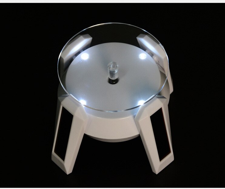 UFO with Light Display Stand Rotating Stand Display Stand Jewelry Jewelry Bracelet Display Stand Ring Stand: White light