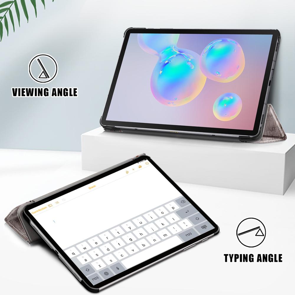 For Samsung Galaxy Tab S6 Lite Case 10.4 Inch Samsung Tab S6 Lite SM P610 P615 Pu Leather Protective Case Cover