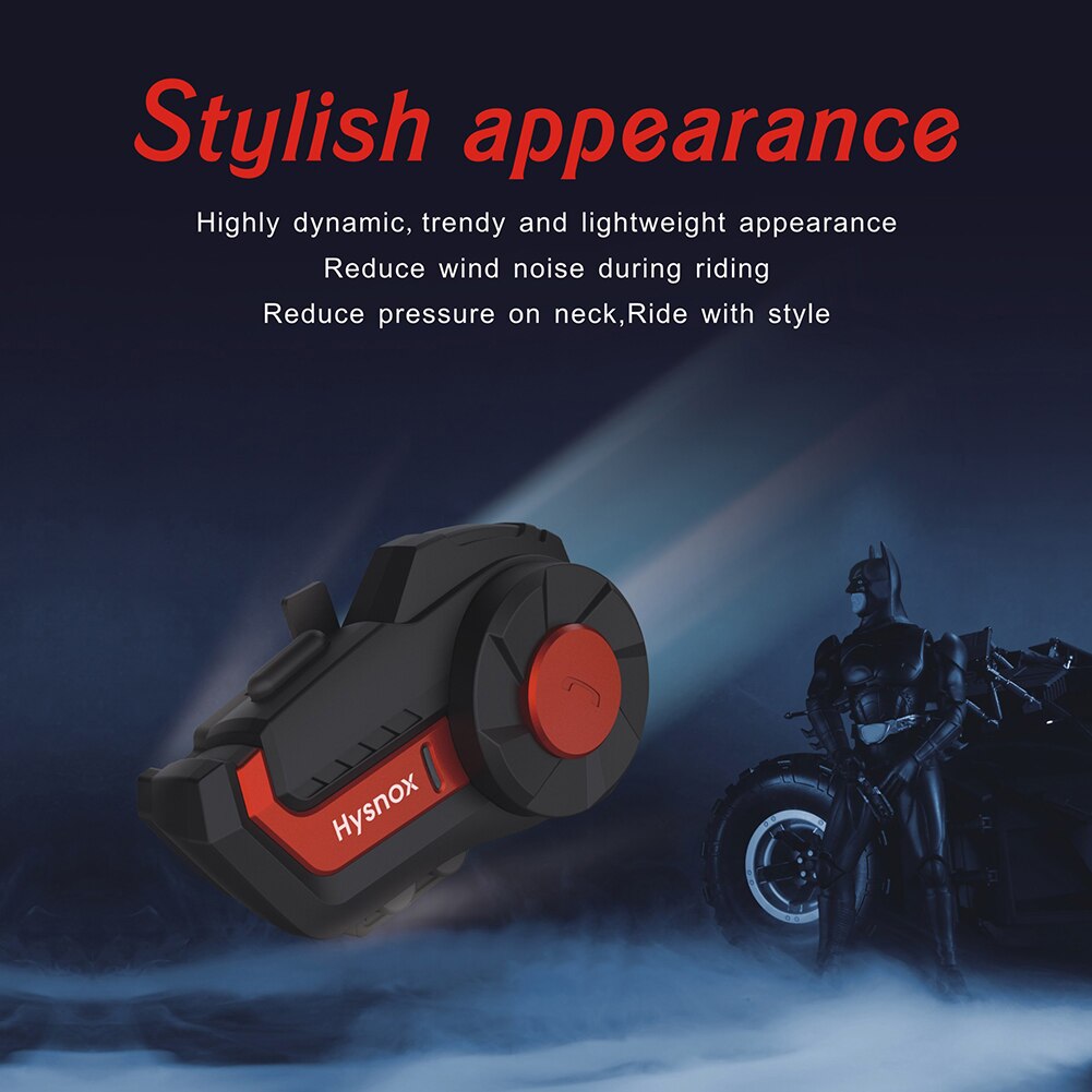 HY-01 Bluetooth Intercom 1000m Wireless BT Motorcycle Helmet Interphone Headset Motorcycle Helmet Intercom Interphone