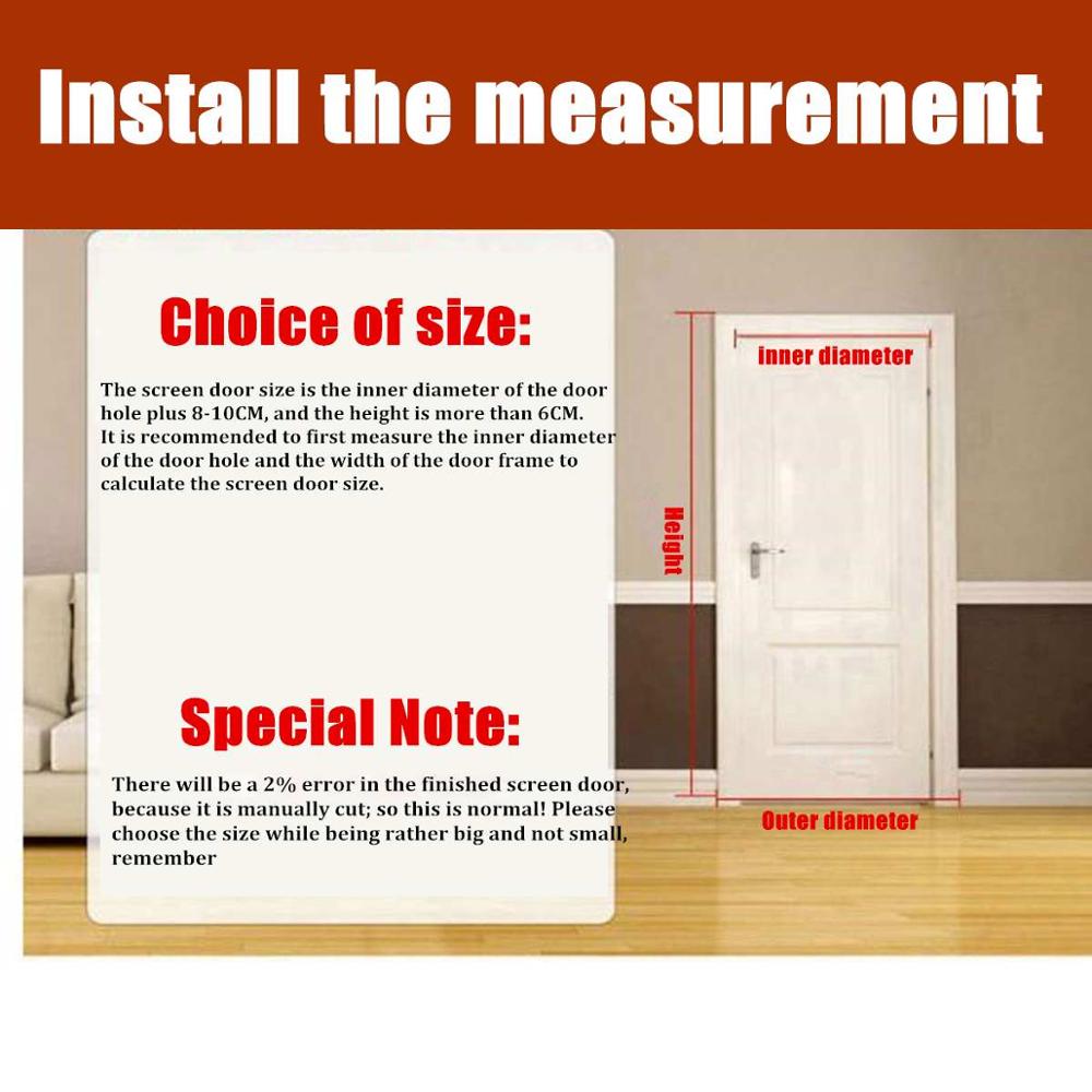 Håndfri magnetisk myggenet dørnet anti flyve insekt myggedør skærm anti-mygg magnetisk gardin mesh til døren