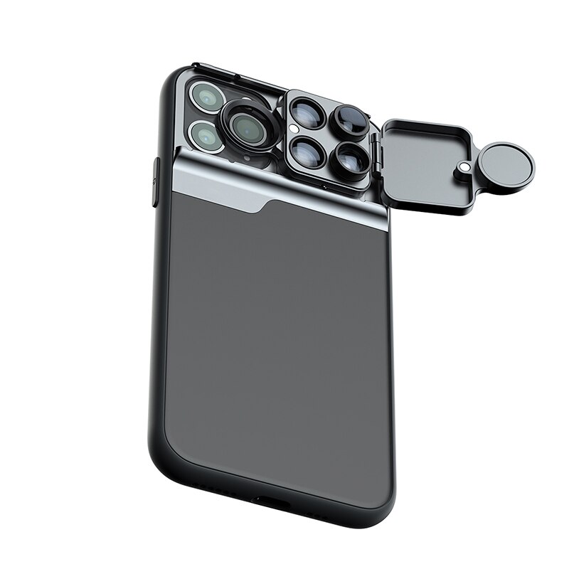 Voor Iphone 11 Pro Lenzen 5 In 1 Telefoon Lens 2X Telelens Fisheye 10X 20X Macro Lens Telefoon Case voor Iphone 11 Pro Lenzen: For iPhone11 Pro Max