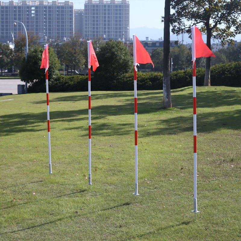 Fabriek Ijzer Staal Voetbal Training Marker Pole Basketbal Voetbal Training Teken Staaf Met Base En Vlag