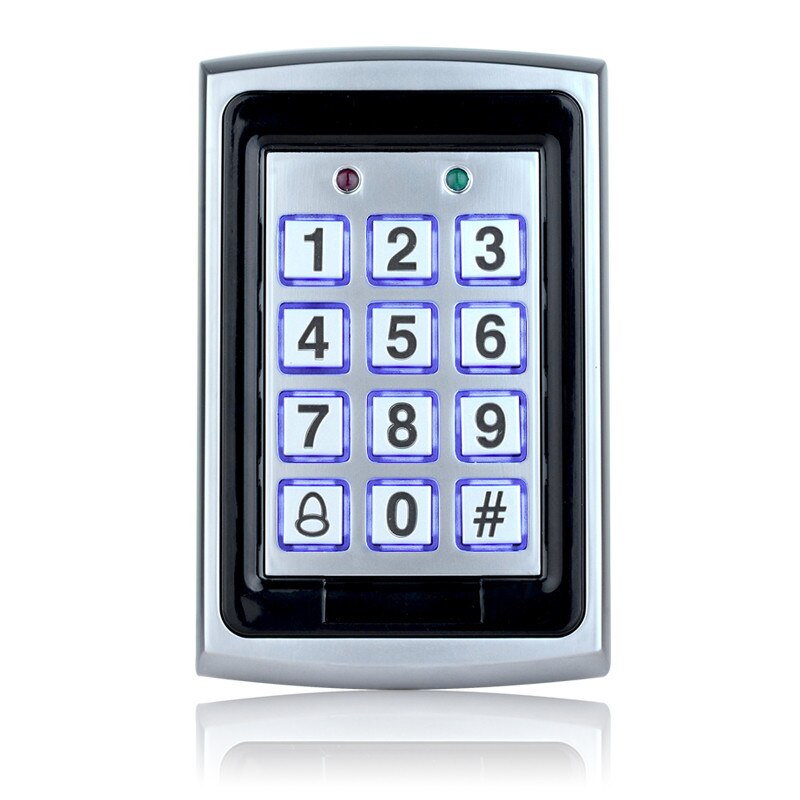 RFID Metall Zugriff Kontrolle em Kartenleser Tastatur mit 10 em4100 keyfobs wasserdichte protecter abdeckung Für Tür Zugriff Kontrolle System