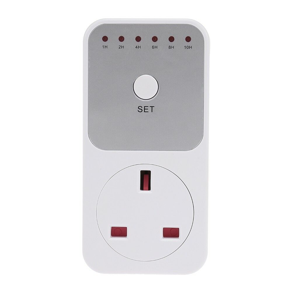 Countdown Timer Switch Smart Control Plug-In Socket Auto Shut Off Outlet Automaticl Turn Off Electronic Device: UK Standard