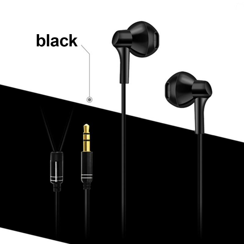 3m MP3 Subwoofer Super Long Wires Earphone In-ear Hearphones Earbuds Anchor Live Heavy Bass Noise Headset For Xiaomi: Black