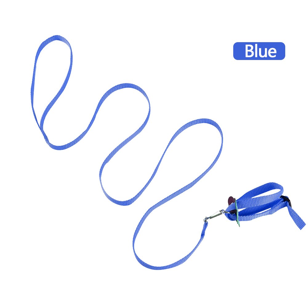 1PC regulowany miękki poliester królik szelki smycz świnka morska ołów liny zwierzę domowe szynszyla smycz dla małych zwierząt odkryty rozwijana smycz: niebieski
