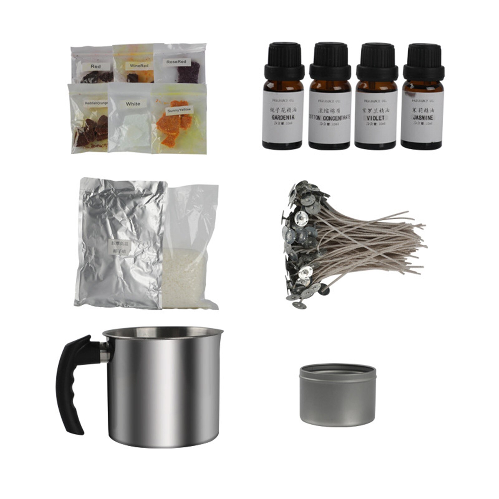 Kaars Maken Kit Diy Kaarsen Craft Tool Set Met Kaars Maken Gieten Pot Wieken Wax Kit Diy Kaarsen Maken Levert