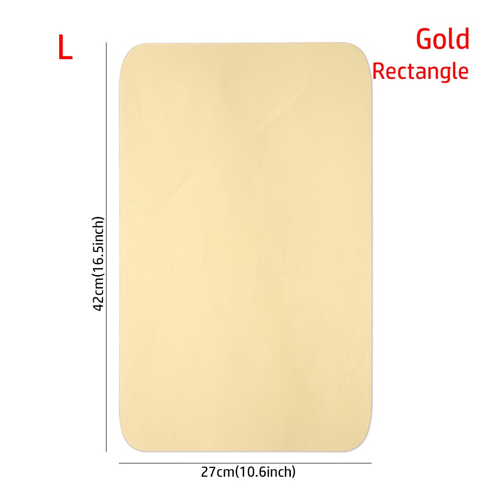 Acryl Spiegel Stickers Spiegel Muurstickers Reflecterende Glas Decals Ovale Rechthoek Muur Art Badkamer Woonkamer Woondecoratie: gold rectangle L
