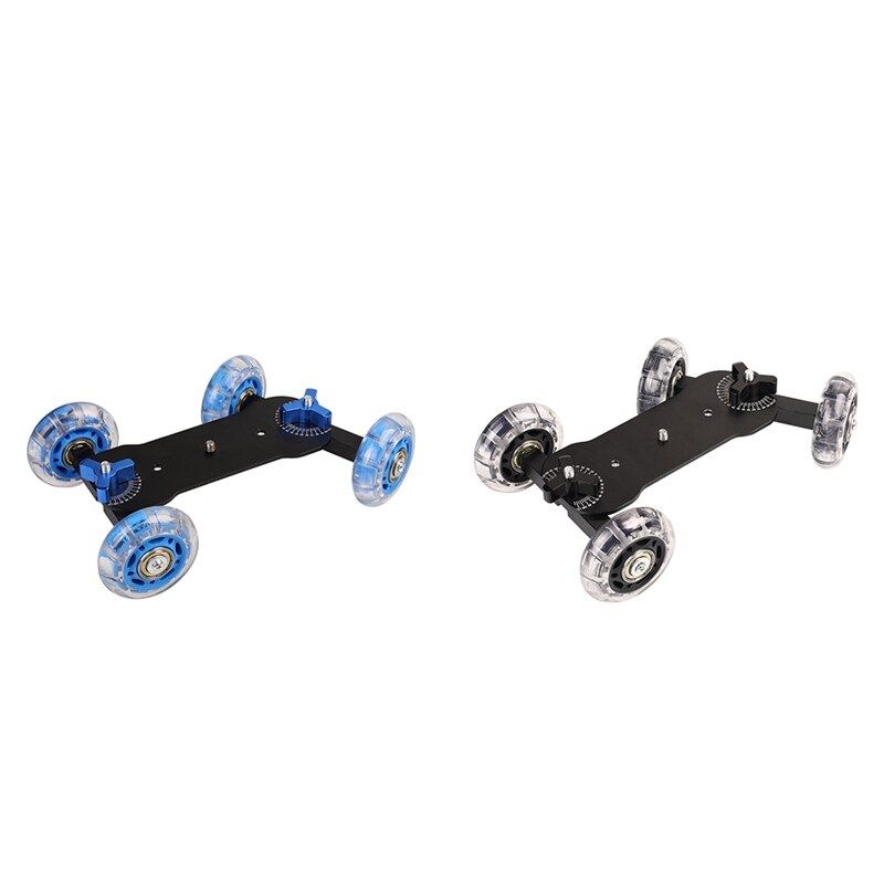 Mini Track Slr Sliding Rail Trolley with 22Lbs/10Kg Load Capacity Skateboard Suitable for Digital Camera