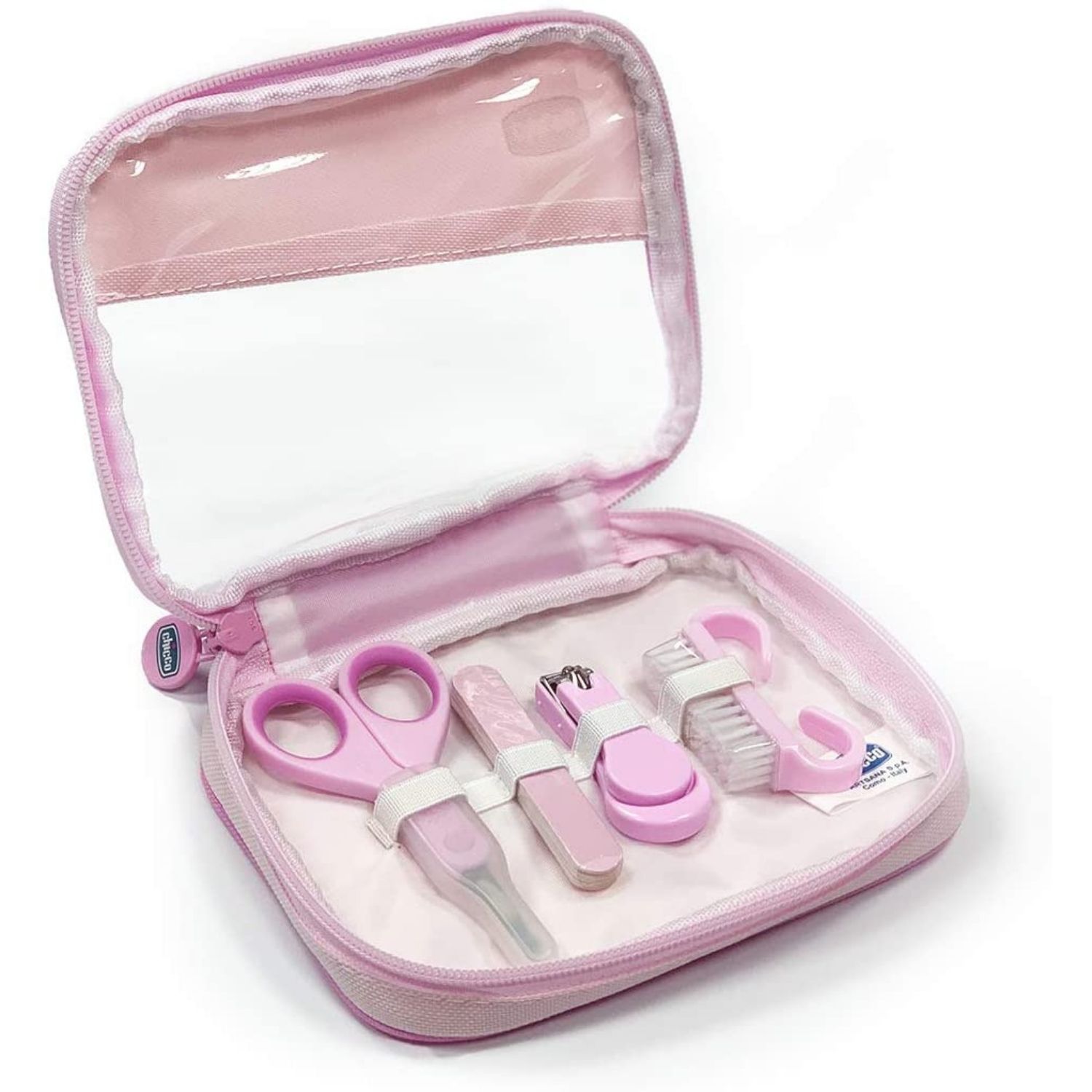 Chicco-Juego de Cuidado de Uñas cortauñas de seguridad para niños y niñas, tijeras para recién nacidos, práctico, para uso diario, para manicura