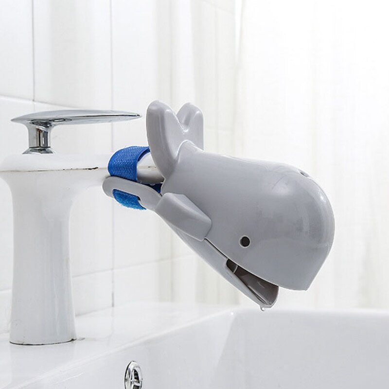 Extensor de grifo para niños pequeños, manija del fregadero con dibujos animados, extensor de grifo de baño para bebés, herramientas para lavarse las manos: Gray