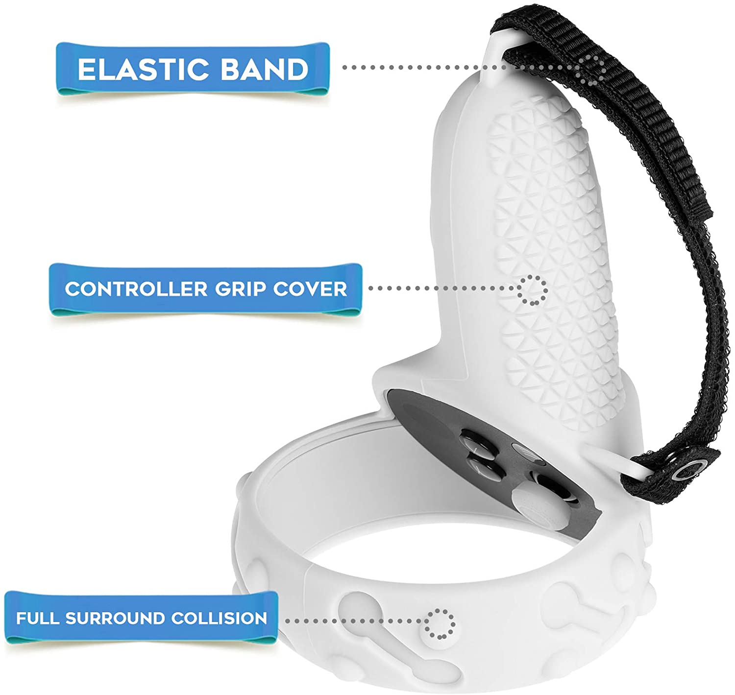 Touch Controller Silicone Grip Cover Voor Oculus Quest 2 Accessoires Siliconen Beschermende Ring Cover Handvat Beschermhoes