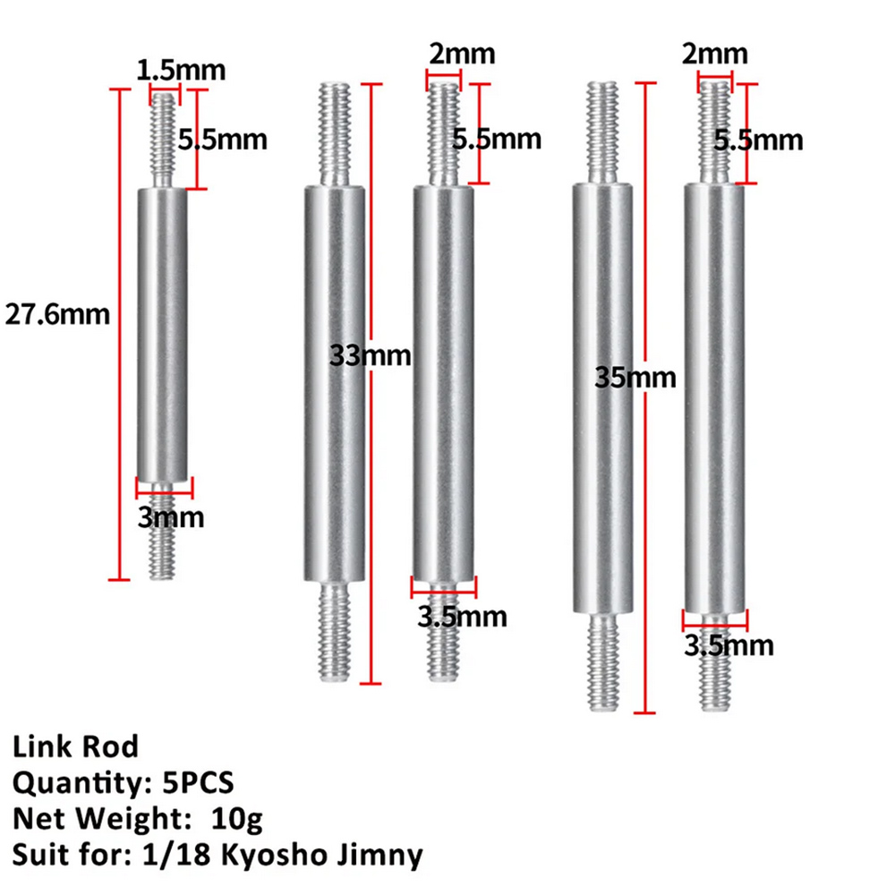 AXSPEED-Adaptador de cubo de rueda hexagonal de contrapeso de latón para coche teledirigido, amortiguador, torres, enlaces, neumáticos de goma para actualización de Kyosho Jimny 1/18: Lavanda