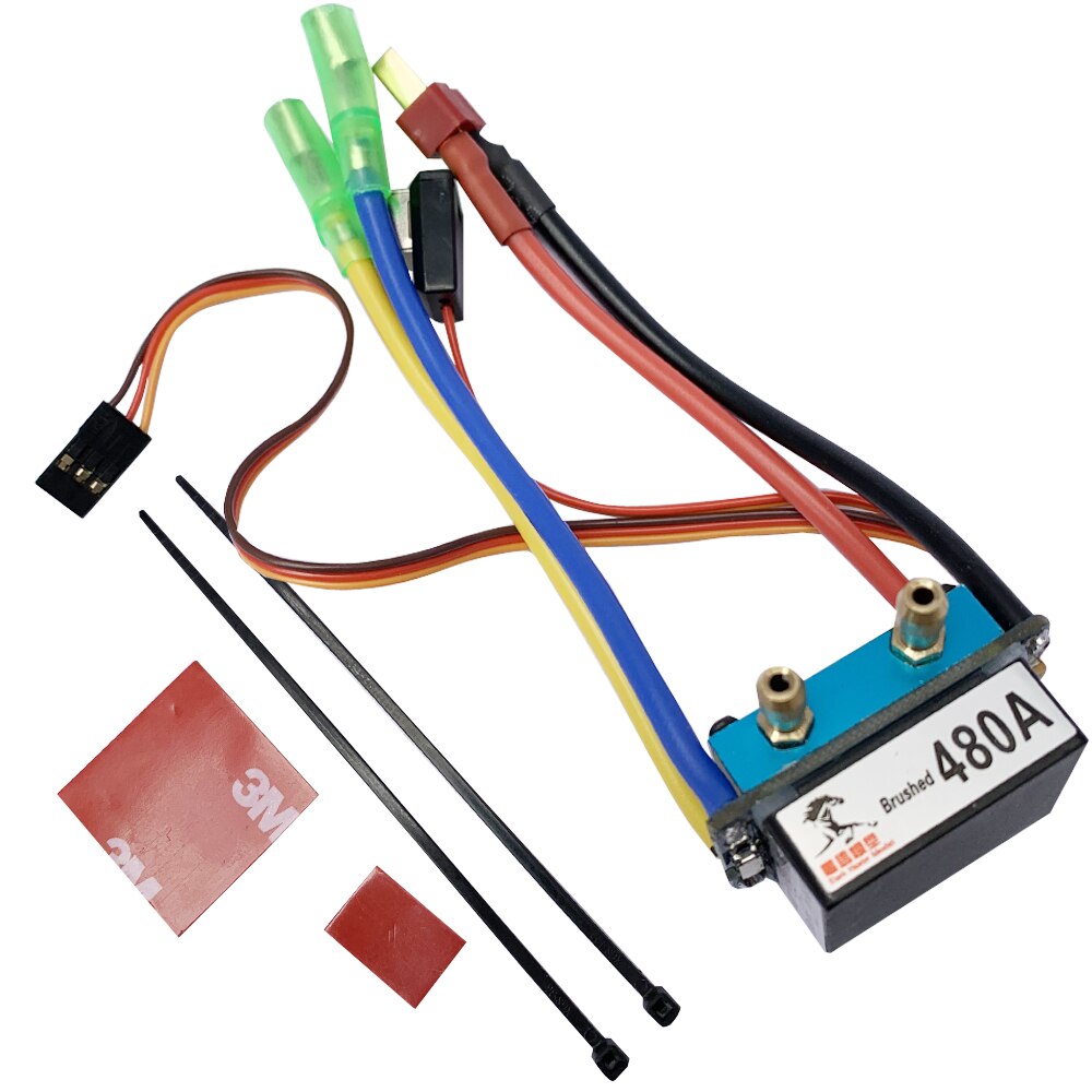 Svviss rc boot 480a esc waterkoeling geborstelde motor snelheidsregelaar dual mode regelaar bandrem voor 1:10 auto aasboten