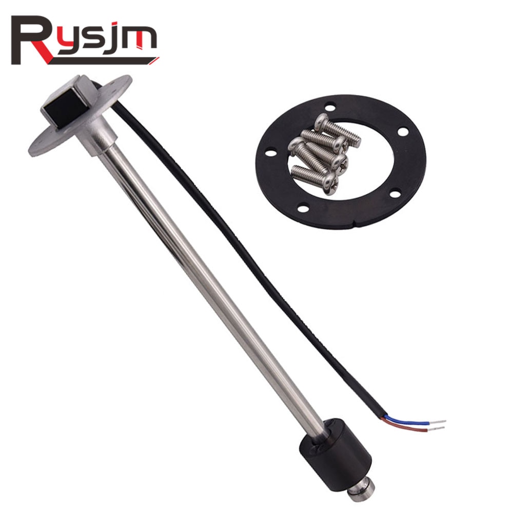 Polttoainetason anturi veneen anturiyksikkö meri-, kuorma-auto-, matkailuauto-, vedenpinnan mittari 240 ohmia / 190 ohmia ruostumatonta terästä 150mm 200mm