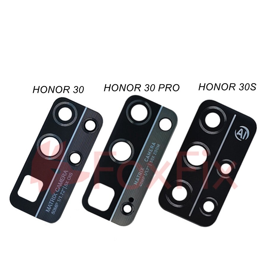 Tylny obiektyw aparatu dla Huawei Honor 8X 8A 8S 8C 9 10 10X Lite V9 9X 9C 9S 10i V10 grać 20 Pro 20i 20S 30 Pro 30i 30S 50