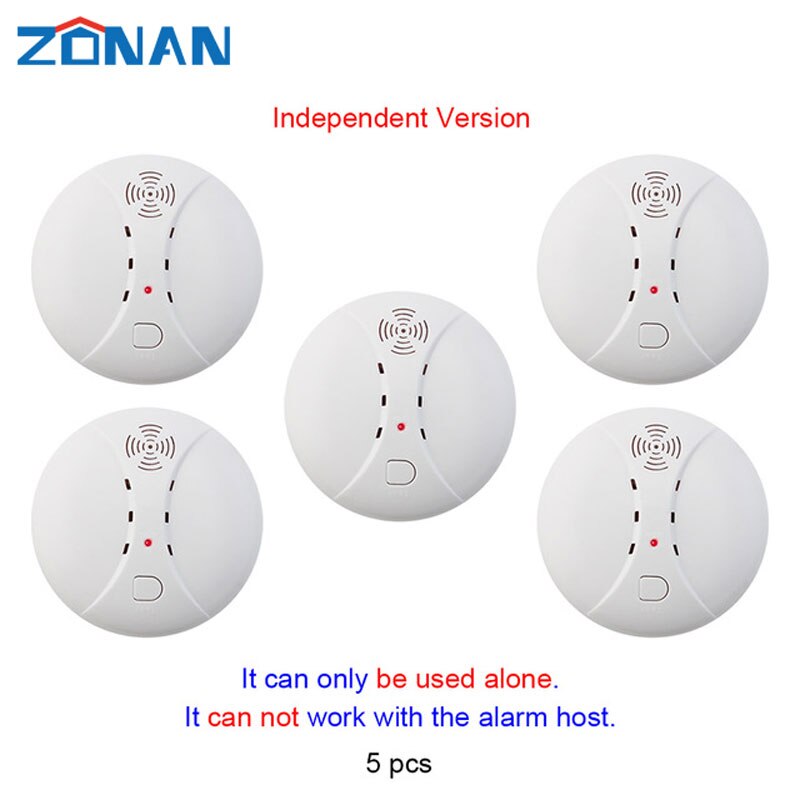 433mhz Wireless Smoke Detector Sensor Fire Alarm Home Security System Firefighters WiFi Independent Smoke Alarm Fire Protection: DL-S10-5PCS